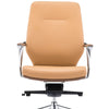 ELON-Beige-PU-Leather-Medium-Back-Executive-Office-Chair 