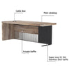 AFTAN Executive Desk with Right Mobile Return