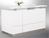 Hugo Gloss White Reception Counter