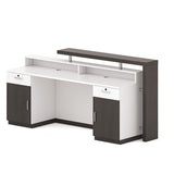 Jett Reception Desk with Cabinet