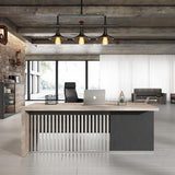 AFTAN Executive Desk with Right Mobile Return