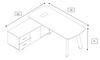 ARTO Executive Desk with Left Return 