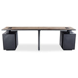 ARTO 2 Person Workstation with 2 Cabinets