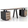 ARTO 2 Person Workstation with 2 Cabinets