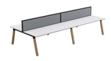 Plantation 4 users Double-Sided Desk with Studio 50 Screen