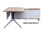 Potenza Desk with fixed height return