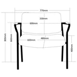 ROTARY-700 Multi Shift Seating medical vinyl reception chair for clinic