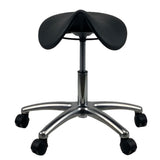 MUELLER Saddle AFRDI Chrome Base Office Lab Stool