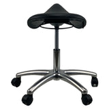 MUELLER Saddle AFRDI Chrome Base Office Lab Stool