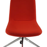 ASPEN Red Fabric Visitor Reception Chair