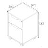 AFTAN Executive Desk with Right Mobile Return