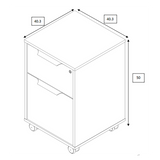AFTAN Executive Desk with Right Mobile Return