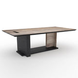 ZEA Boardroom Table 2.4M - Mahogany Colour