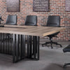 VIDAL Boardroom Table 3.6M - Mahogany Colour