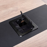 Tribeca Executive Boardroom Table – Mahogany & Black 3.6m