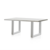 Apollo White 2400 Faux White Marble Dining Table