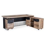 AFTAN Executive Desk with Right Mobile Return